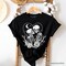 OrnamentallyYou; The Lovers Skeletons T-Shirt, Spooky Gothic Romantic Valentine Tee; Category:Halloween T-Shirts; Image:2